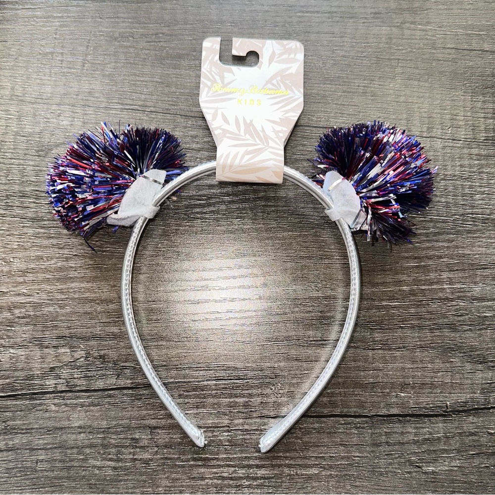 Tommy Bahama Kids Patriotic Pom Pom Headband NWT‎ 4th of July Prep